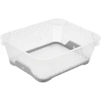 Keeeper Petites corbeilles empilables « Jonas », format DIN A6, PP, gris nordique
