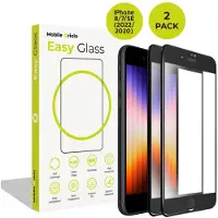 Mobile Origin EasyGlass iPhone 8/7/SE (2022/2020) Schutzglas / 2 Stück (2 pcs, Apple iPhone 7, Apple iPhone 8), Téléphone portable : film de protection, Transparent