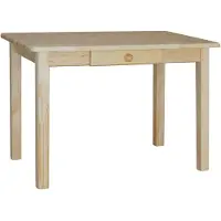 Merkloos Table avec tiroir en bois massif de pin