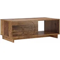 vidaXL Table basse en bois recyclé, 95 x 50,5 x 35 cm, matériau de bois