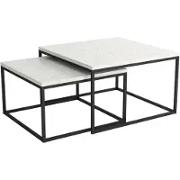 AEA Table d'appoint Designer Table de salon Tables 2x Table basse Table basse
