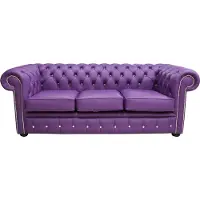 AEA Chesterfield Design Luxus Polster Sofa Couch Sitz Garnitur Leder #242