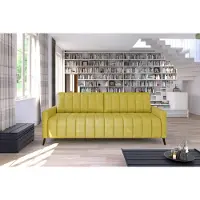 AEA Canapé 3 places rembourré Design Canapé moderne 3 places Canapés chambre meubles jaune
