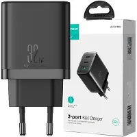 JOYROOM Chargeur Jr-Tcf10 (Eu), 32W 2C1A (Noir)