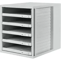 HAN Module de classement, 5 tiroirs ouverts , boitier: gris