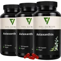IK-Handelsgruppe Vita Elements Astaxanthine 12 mg par gélule Lot de 3 540 gélules Complément alimentaire