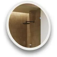 Artforma Miroir de salle de bain avec éclairage LED 80cm, interrupteur tactile, Antipara