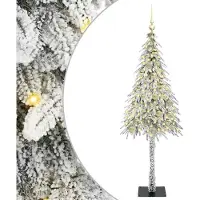 vidaXL Sapin de Noël avec 150 LEDs Blanc 150 cm PE et acier
