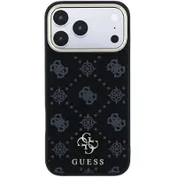 GUESS Coque 4G Metal Logo MagSafe pour Apple iPhone 18 Pro Max / 17 Pro Max - Black