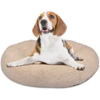 MediaShop Peaceful Pooch S - panier moelleux pour chien - 58 cm de diamètre - pliable - disponible en plusieurs tailles. Panier pour chat - lavable - rembourrage amovible - soulage les articulations et les