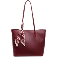 OEM Sac bandoulière pour femme de la marque Damen, en similicuir (PU), de couleur rouge. Dimensions : 37 x 12 x 28 cm. Poids : environ 660 g. Doublure en polyester