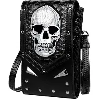 OEM Sac steampunk pour smartphone - Sac à dos punk élégant avec des clous, conçu pour smartphone
