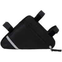 OEM Sacoche de vélo pour roue avant, sacoche triangulaire en nylon étanche, sacoche de rangement pour outils de vélo avec éléments réfléchissants