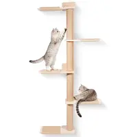Merkloos Arbre à grimper mural, gain de place, modèle unique, idéal pour les chats actifs