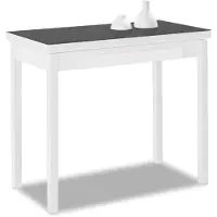 Dripio Table pliante avec plateau en verre, couleur graphite, 90 x 100 cm