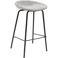 Merkloos Tabouret de bar Riga, couleur gris, hauteur 70 cm