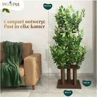 Merkloos Arbre à chat avec feuilles, 4 niveaux, gain de place, pour chats