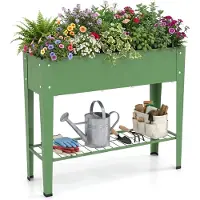 Merkloos Bordure de jardin surélevée pour jardin et balcon, dimensions : 95 x 31 x 80 cm