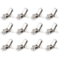 Merkloos Pinces pour couette, lot de 12, rembourrées, empêchent le glissement des housses de couette, pour couettes