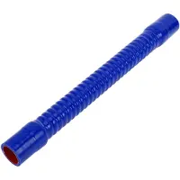 Merkloos Tuyau en silicone Koelslang, diamètre intérieur de 30 mm, longueur de 400 mm, tissage multicouche, bleu/rouge, résistant aux températures, pression maximale de 1 MPa, tuyau en silicone