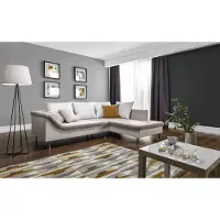 AEA Canapé d'angle convertible, ensemble de sièges, coffre de lit, revêtement en tissu, rembourrage