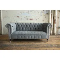 Xl Moebel Gmbh Chesterfield 3Sitzer Designer Sofa Polster Sofas Couchen Stoff Textil Dreisitzer