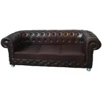 AEA Chesterfield Sofa Couch Polster Designer 3 Sitzer Garnitur Sofas Torbay