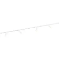 LEDVION systeme rail LED 2m monophase Blanc 4 spots sans ampoule GU10