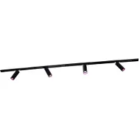 LEDVION systeme rail LED 2m monophase Noir 4 spots RGB