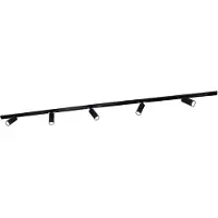 LEDVION systeme rail LED 2m monophase Noir 5 spots RGB