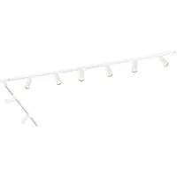 LEDVION systeme rail LED 3m monophase Blanc 8 spots blanc chaud