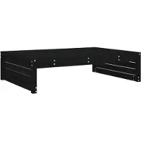 vidaXL Tabouret de jardin noir 120x80 cm pin massif