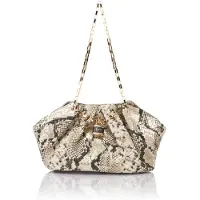 Merkloos Solidchoice - Sac élégant pour le soir, en cuir synthétique texturé effet serpent