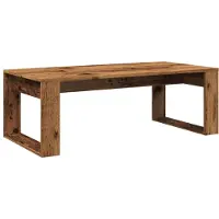 vidaXL Table basse imitation vieux bois 102x50x35 cm Bois composite