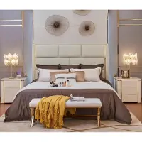AEA Leder Luxus Hotel Bett Doppel Polster Betten Schlaf Zimmer 180x200 Ehe Hotel