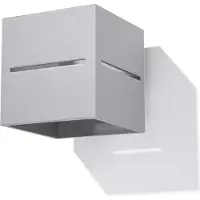 Sollux Applique LOBO gris 1xG9 8W aluminium 10x12x10cm Lighting