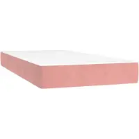vidaXL Matelas à poches, rose, 80X220X20 Cm, velours Lumarko !