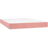 vidaXL Matelas à poches, rose, 140X210X20 Cm, tissu Lumarko !