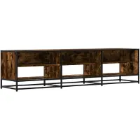 vidaXL Armoire TV chêne fumé 180x40x46 cm Bois composite