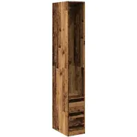 vidaXL Armoire aspect bois ancien 30x50x200 cm Bois composite