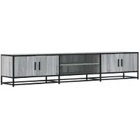 vidaXL Armoire TV Gris Sonoma 210x35x41 cm Bois composite