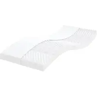 vidaXL Matelas mousse Blanc 100x210 cm 7 zones dureté 20 ILD