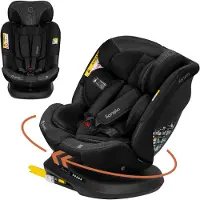 Lionelo Siège auto Bastiaan Plus i-Size, 40-150 cm, rotatif à 360° - Noir carbone