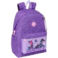 Safta Sacoche pour ordinateur portable K-pop Demon Hunters, 14,1 pouces, 17,30 litres, couleur violette, pour enfants, taille unique