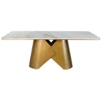 Xl Moebel Gmbh Table à manger élégante Table de cuisine stylée Table en bois arrondie