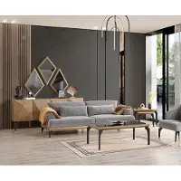 AEA Exklusive Designer Couchgarnitur Wohnzimmer Sessel Beistelltische