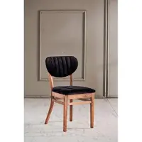 AEA Luxus Schwarz Esszimmerstuhl Stuhl Sessel Sitzer Esszimmer Stühle Holz Modern