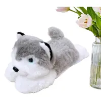 Merkloos Coussin en peluche doux, en forme de chiot