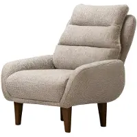 AEA Exklusiver Beiger Relaxsessel Designer Wohnzimmer Polstersessel
