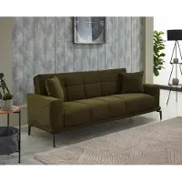 AEA Dreisitzer Polstersofa Design 3 Sitzer Stoffsofa Grün Sofa Couch